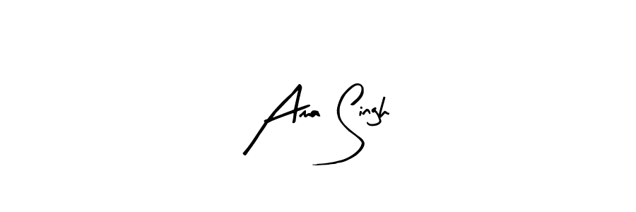 How to make Ama Singh signature? Arty Signature is a professional autograph style. Create handwritten signature for Ama Singh name. Ama Singh signature style 8 images and pictures png